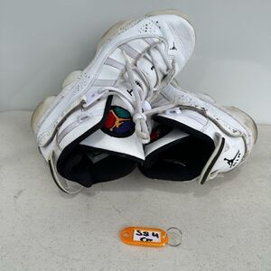 NIKE AIR JORDAN 6 Rings ‘Paint Spatter’ Confetti 323419 100 Size 7Y / Womens 8.5